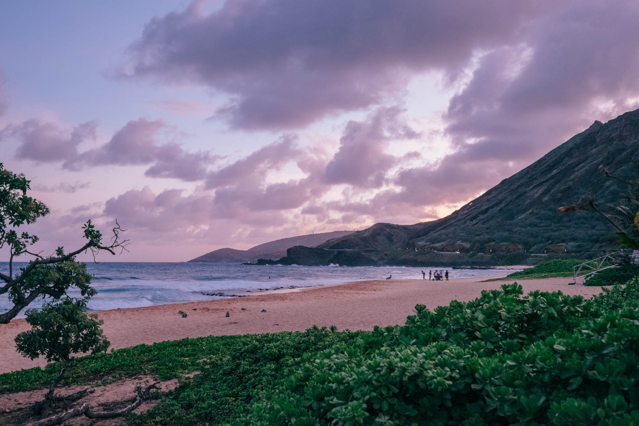 Sunset Skies at Sandy Beach