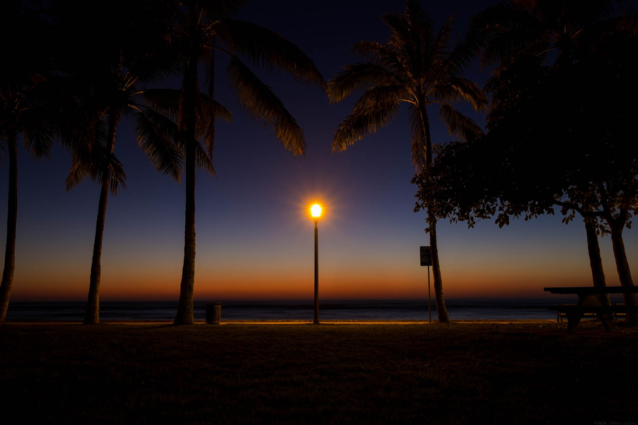 Fading Sunlight at Dusk