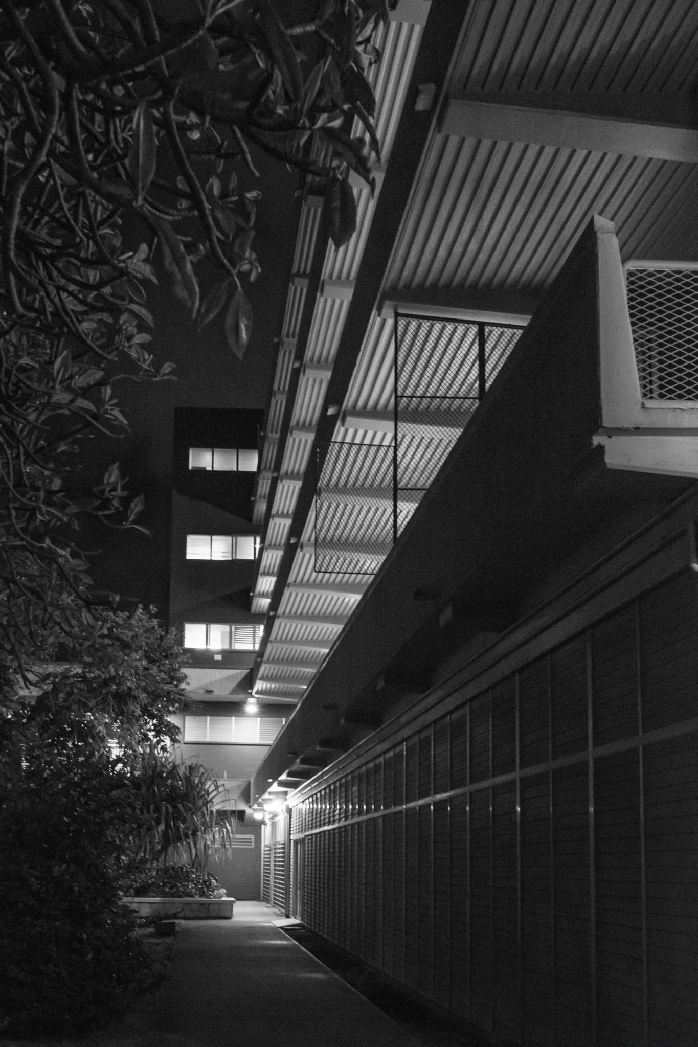 Outside Sinclair Library