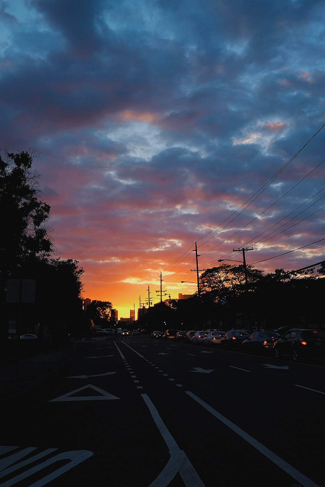 Driving into the Sunset