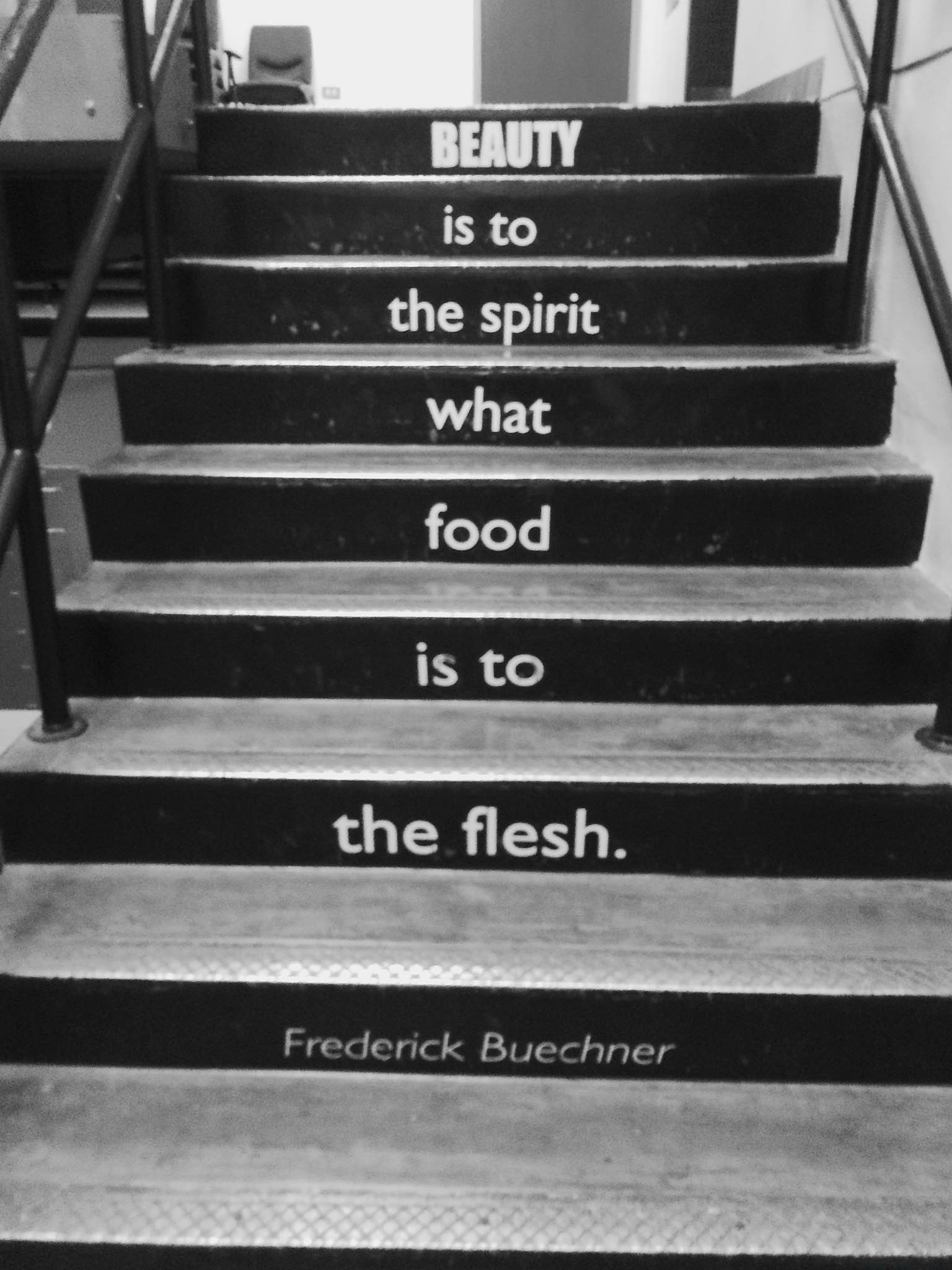 Quote on Stairs