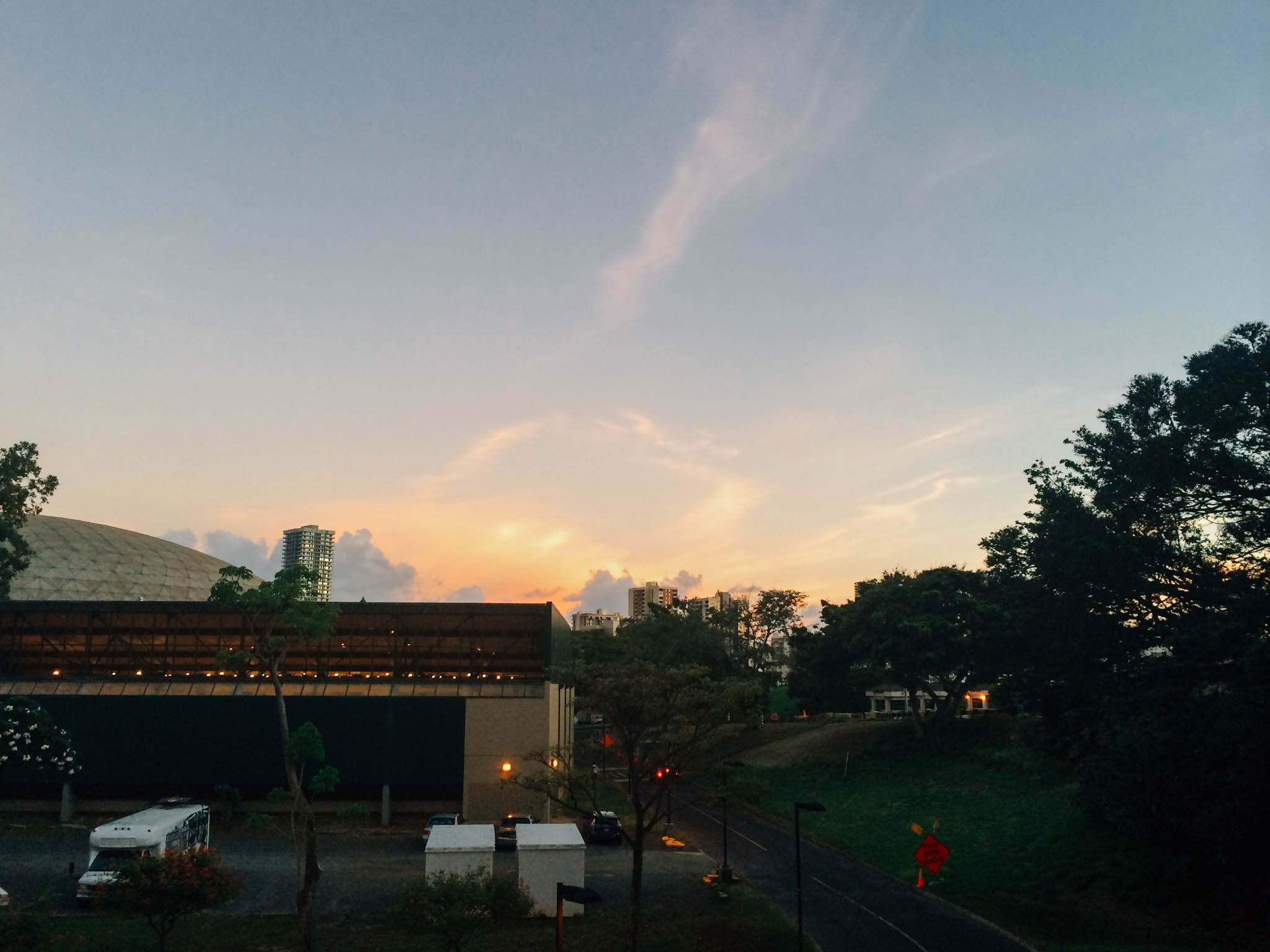 Sunset at Over UH Manoa