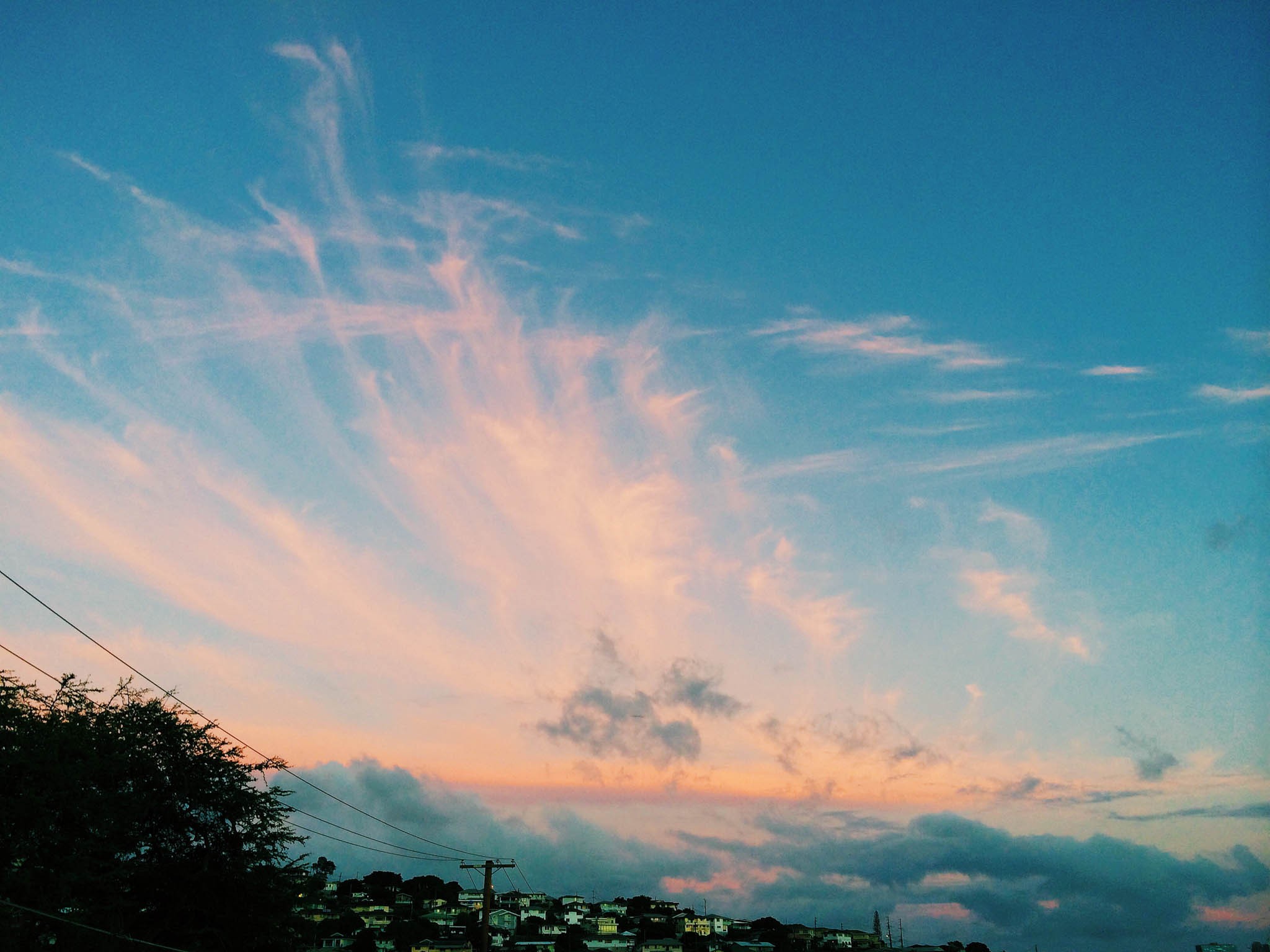 Wispy Sunset Clouds