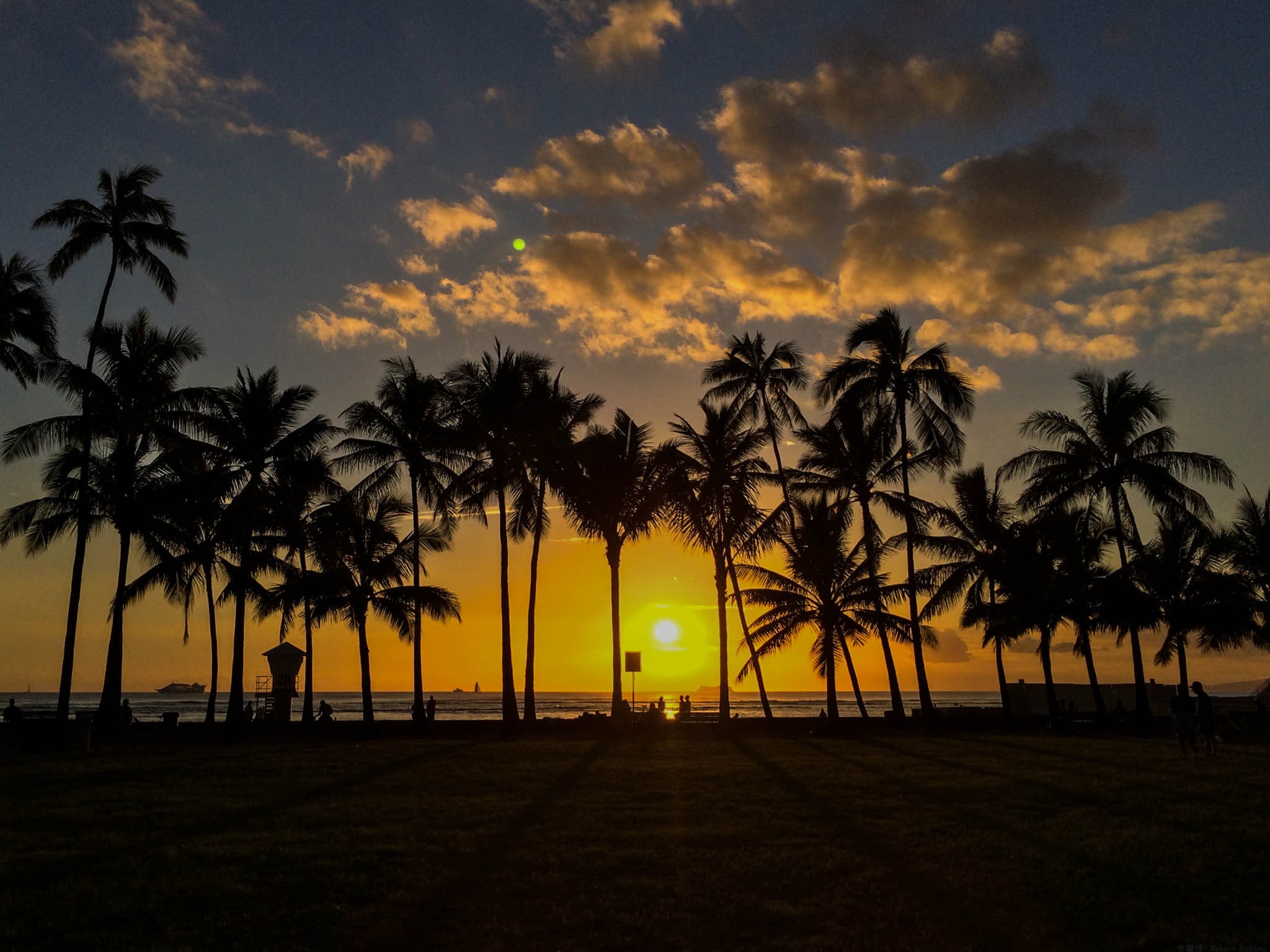 Sunset at Waikiki Beach