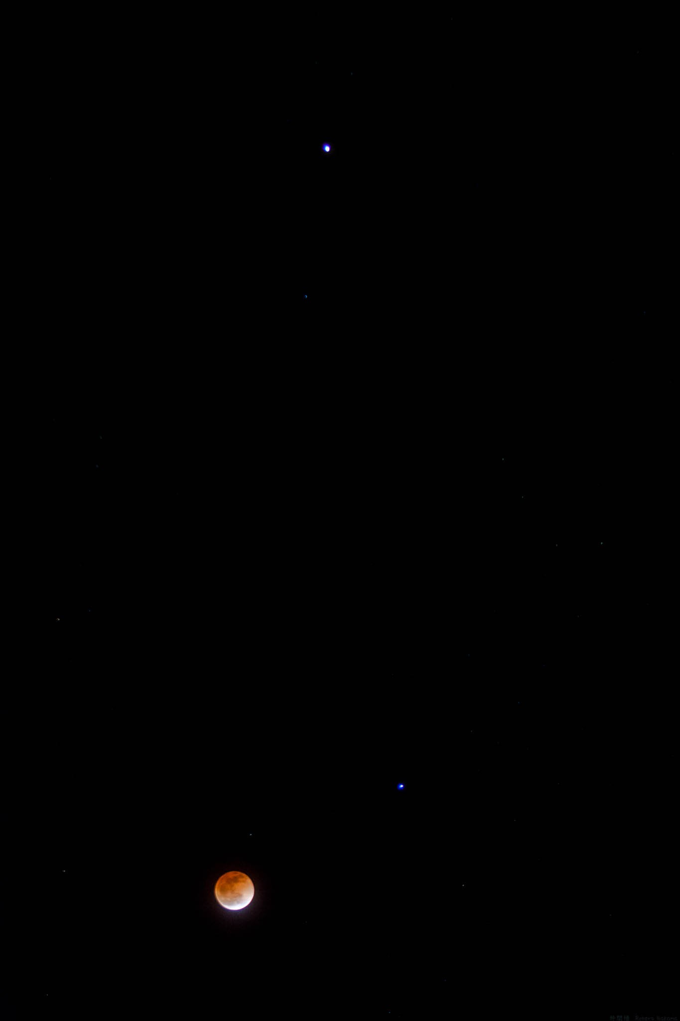 Lunar Eclipse with Mars