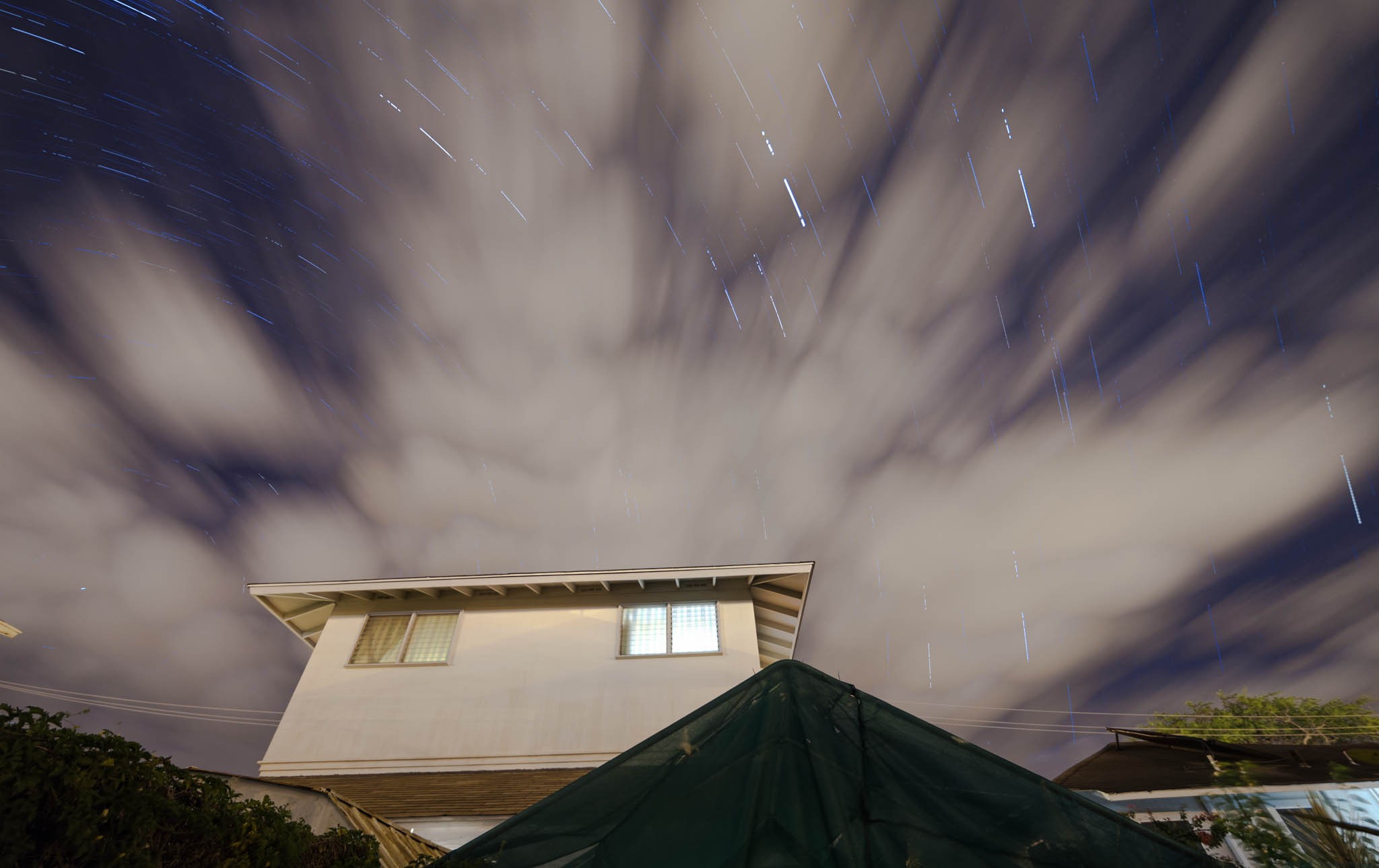 Clouds got in the way of my shot of star trails