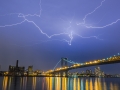 Lightning over the Williamsburg Bridge