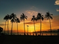 Sunset at Ala Moana Beach