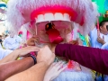 Feeding the Lion for Chinese New Year